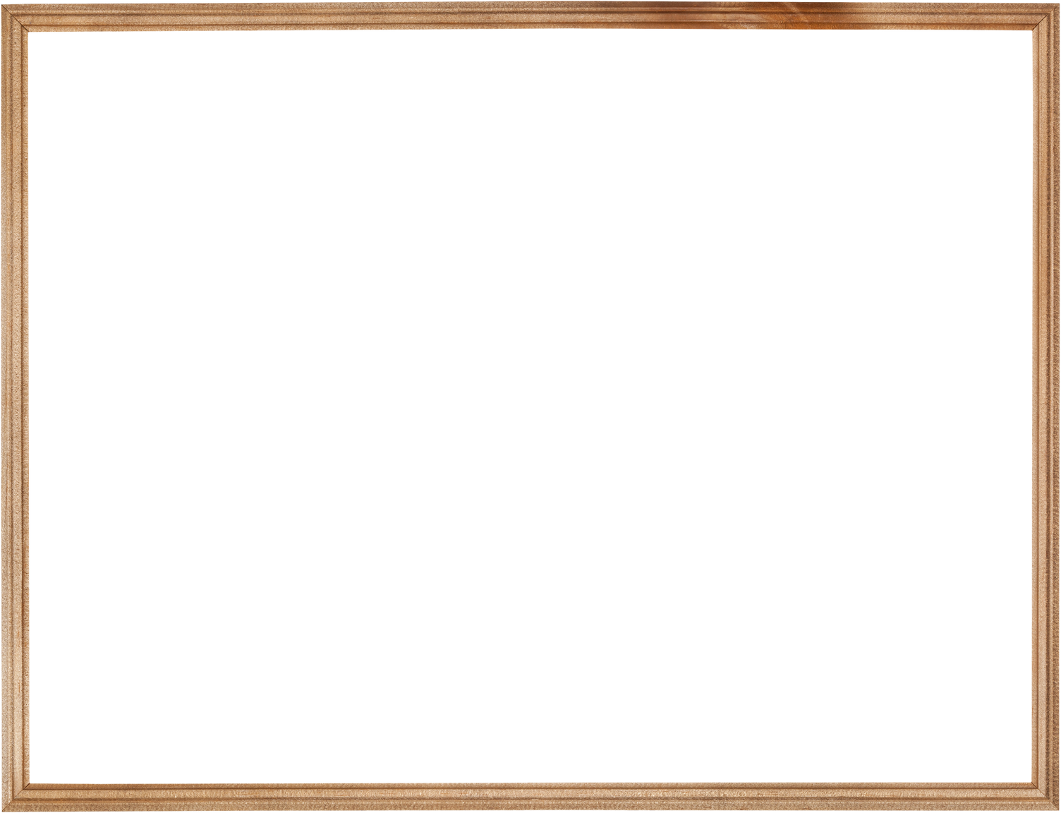 Empty Big Narrow Wooden Picture Frame